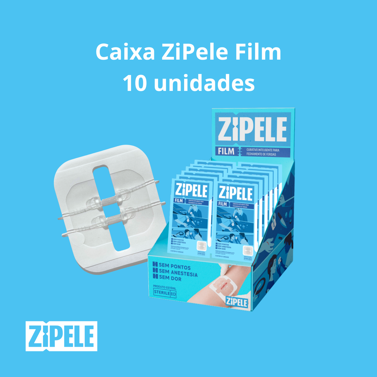 ZiPele - Curativo inteligente para fechamento de feridas
