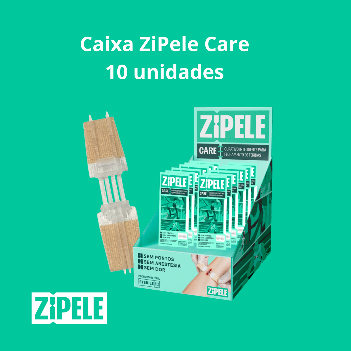 ZiPele - Curativo inteligente para fechamento de feridas